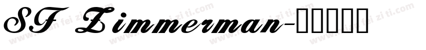 SF Zimmerman字体转换